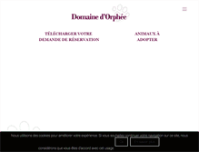 Tablet Screenshot of domainedorphee.com